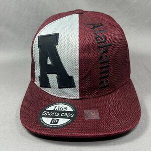 Alabama Premium Headwear Snapback Hat Red Adjustable Souvenir State Golf Mens